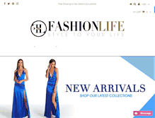 Tablet Screenshot of fashionlife.co.nz